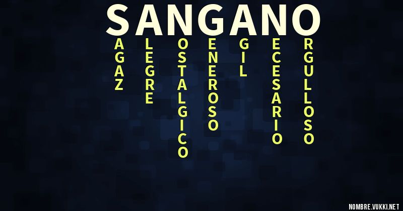 Acróstico sangano