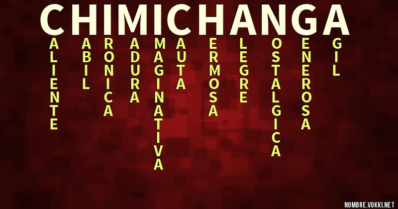 Acróstico chimichanga