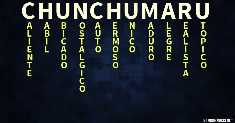 Acróstico chunchumaru