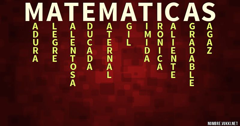 Acróstico matematicas