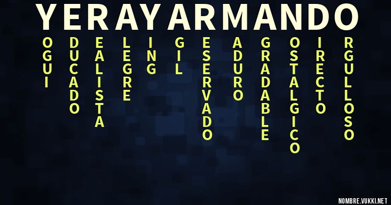 Acróstico yeray armando