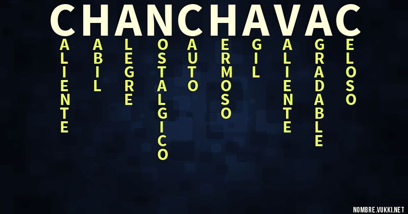 Acróstico chanchavac