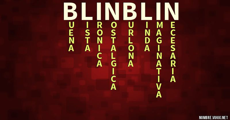 Acróstico blin blin