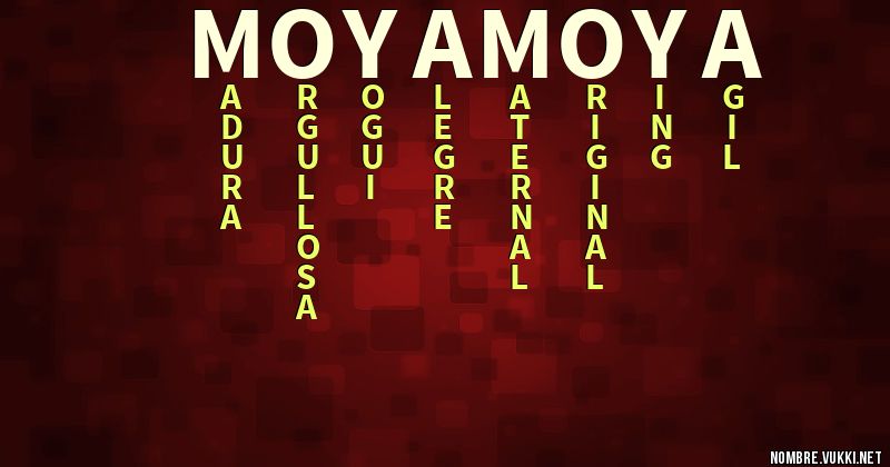 Acróstico moya moya