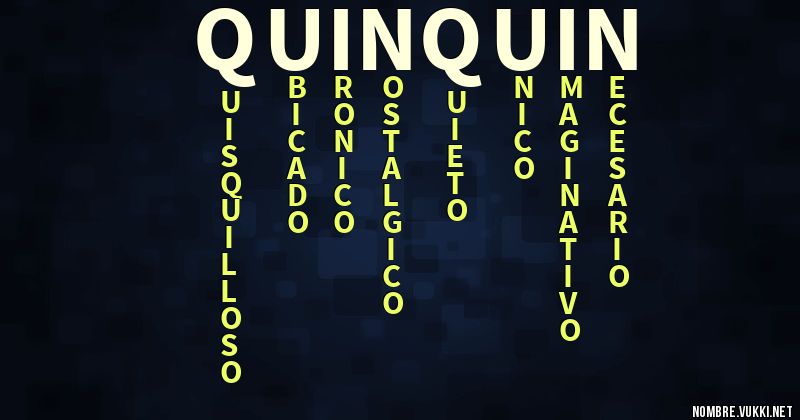 Acróstico quin quin