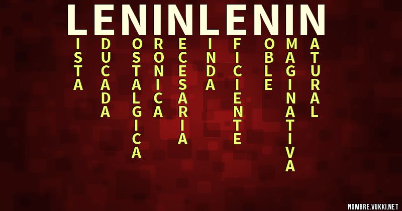 Acróstico lenin lenin