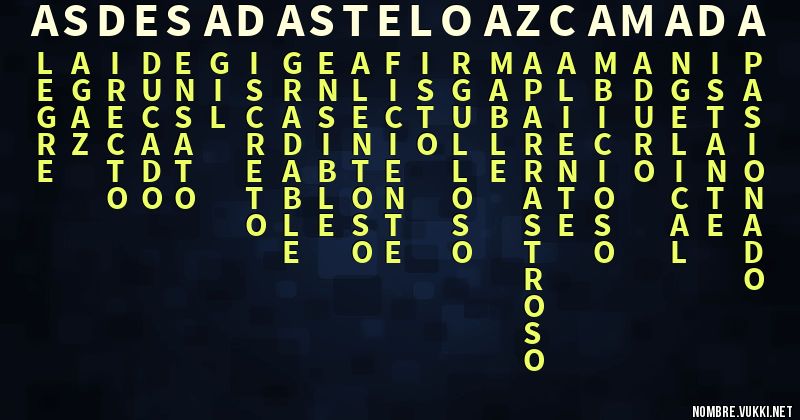 Acróstico asdesad astelo azcamada
