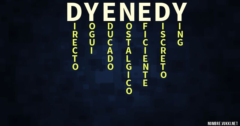 Acróstico dyenedy