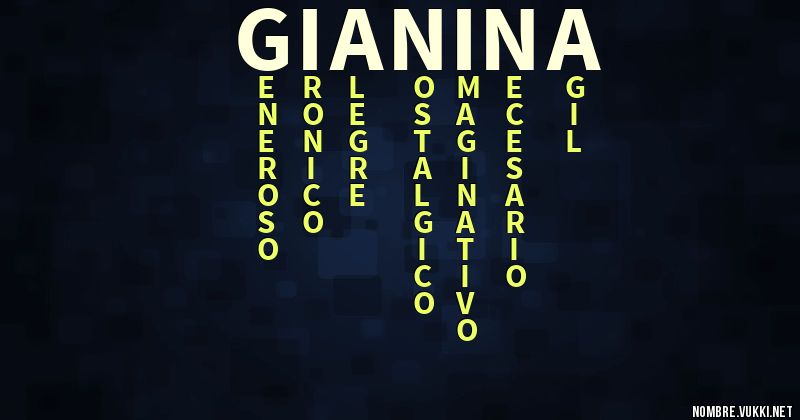 Acróstico gianina
