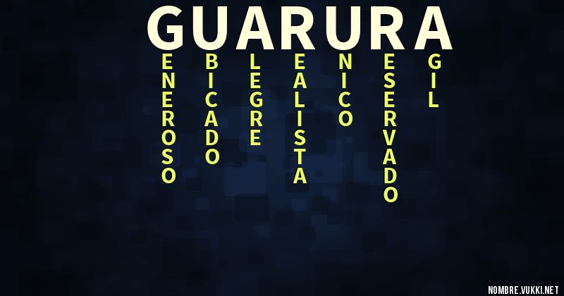 Acróstico guarura