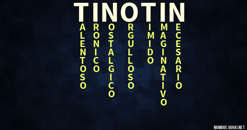 Acróstico tinotin