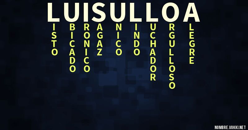 Qué significa luis ulloa