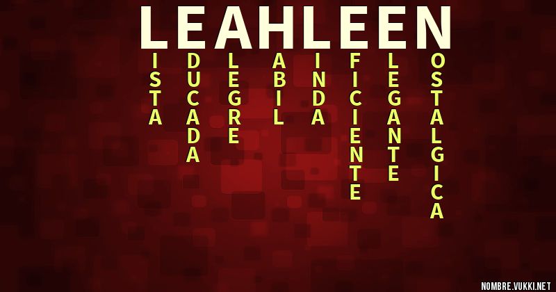 Acróstico leahleen