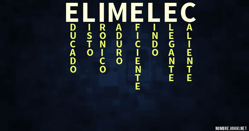 Acróstico elimelec