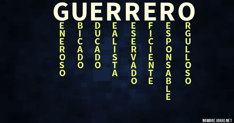 Acróstico guerrero