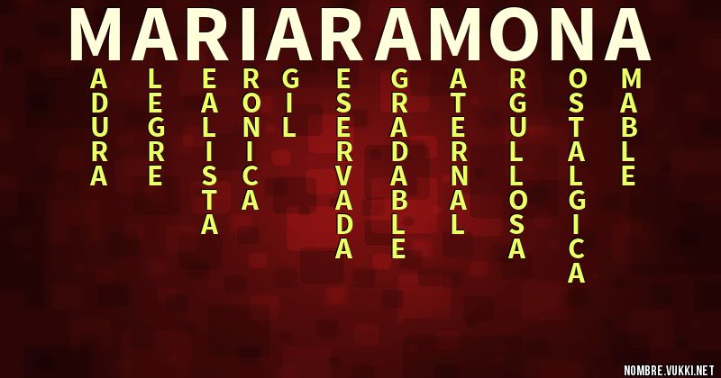 Acróstico maria ramona