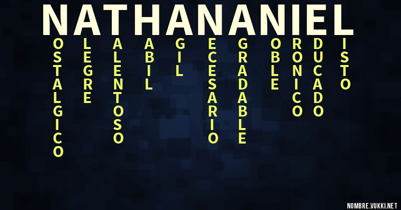 Acróstico nathananiel