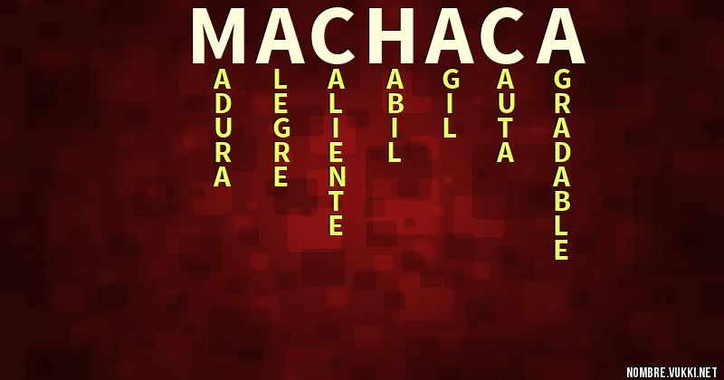 Acróstico machaca