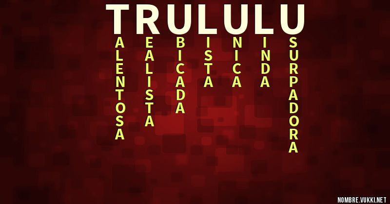 Acróstico trululu