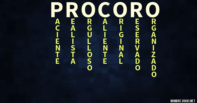 Acróstico procoro