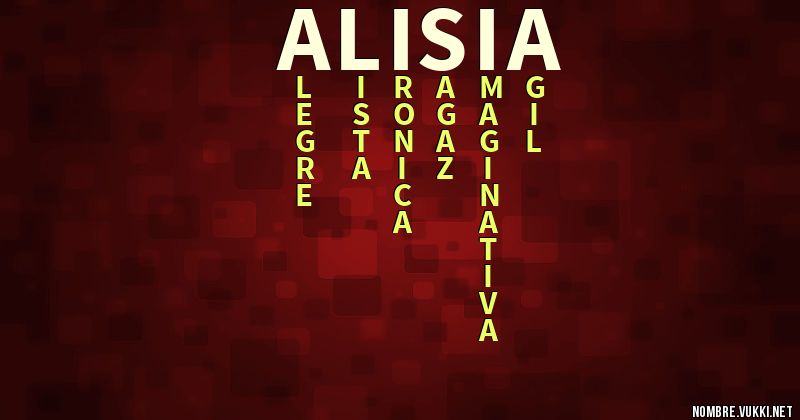 Acróstico alisia