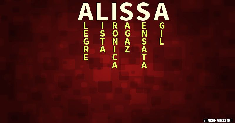 Acróstico alissa