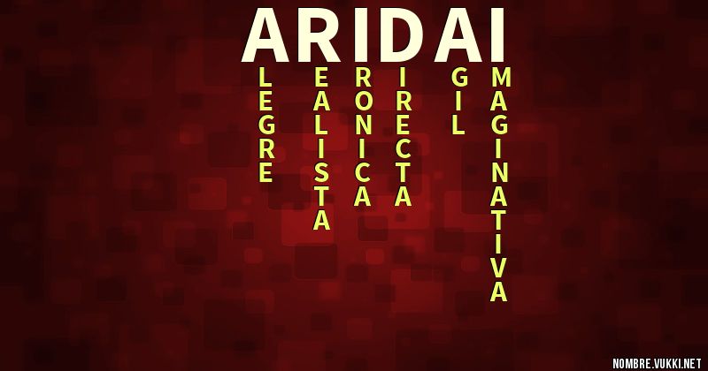 Acróstico aridai