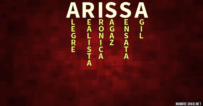 Acróstico arissa