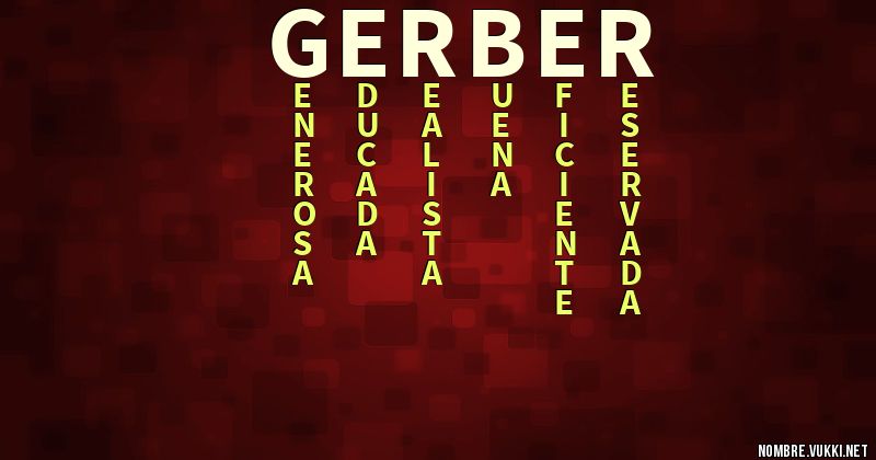 Acróstico gerber