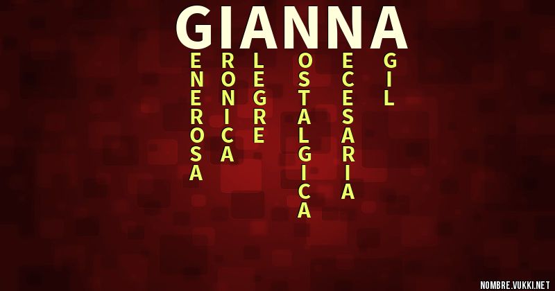 Acróstico gianna