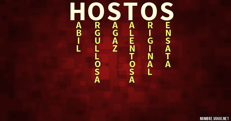 Acróstico hostos