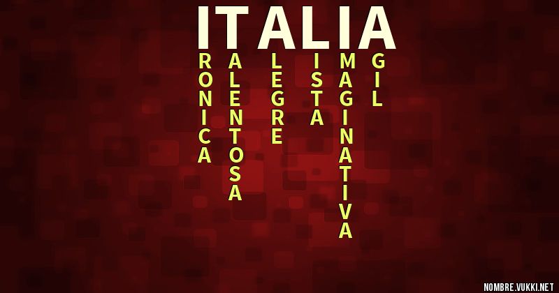 Acróstico italia