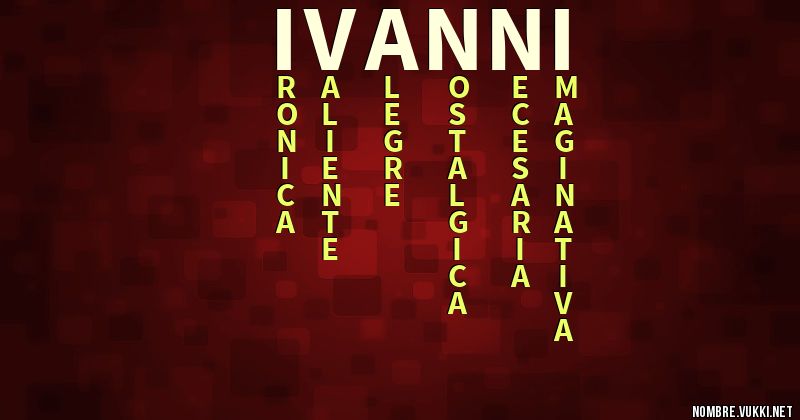 Acróstico ivanni
