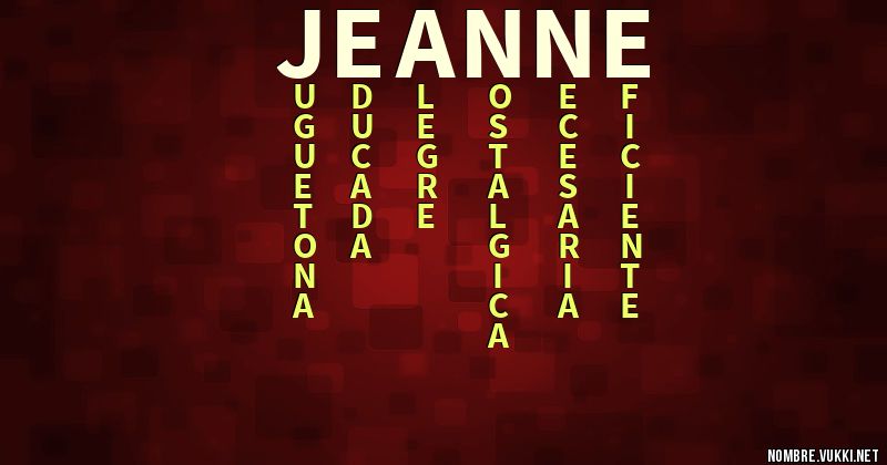 Acróstico jeanne