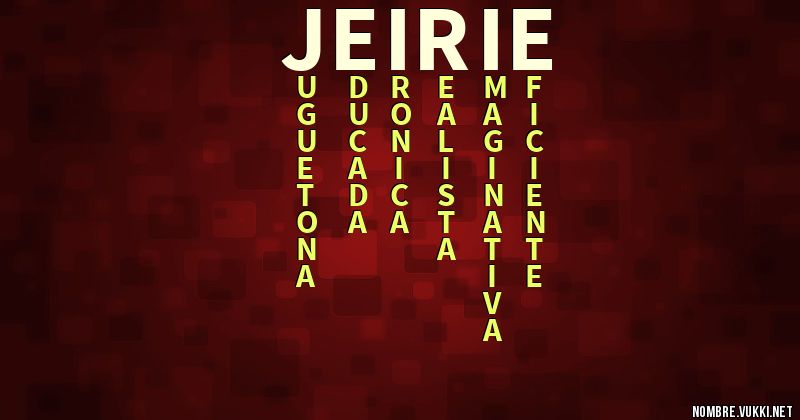 Acróstico jeirie