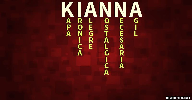 Acróstico kianna