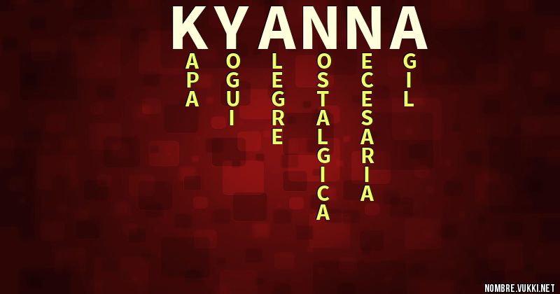 Acróstico kyanna