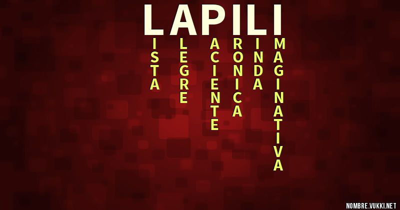 Acróstico la pili