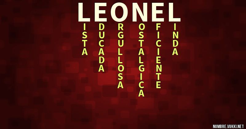 Acróstico leonel