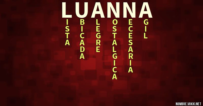 Acróstico luanna