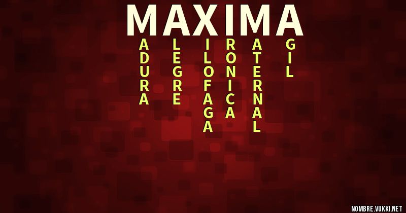 Acróstico maxima