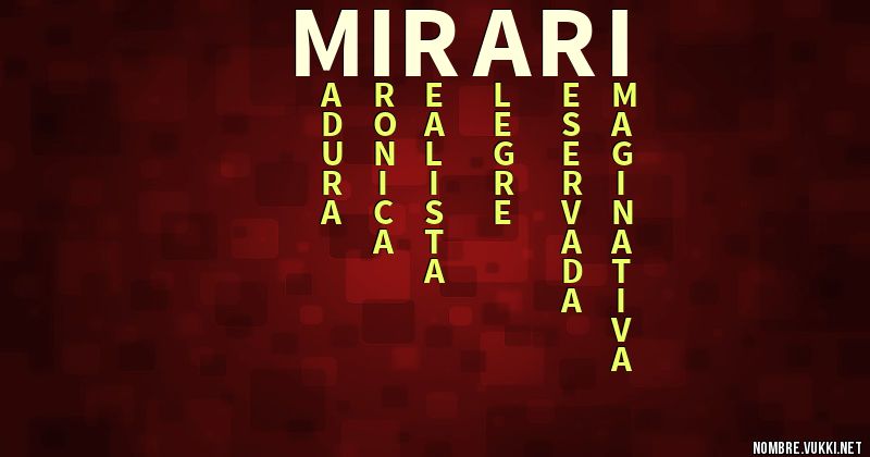 Acróstico mirari