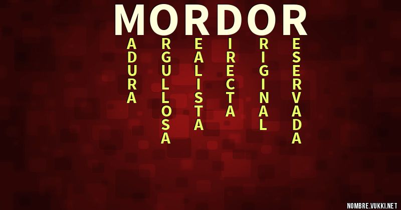Acróstico mordor