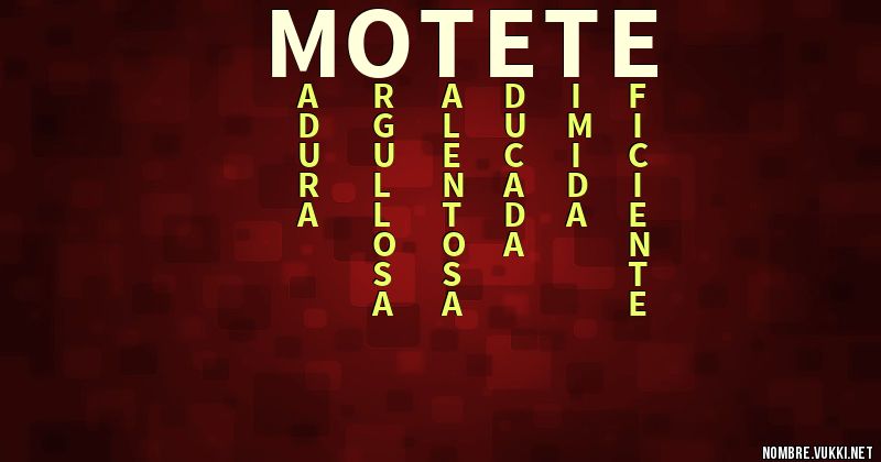 Acróstico motete