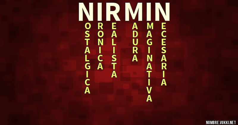 Acróstico nirmin