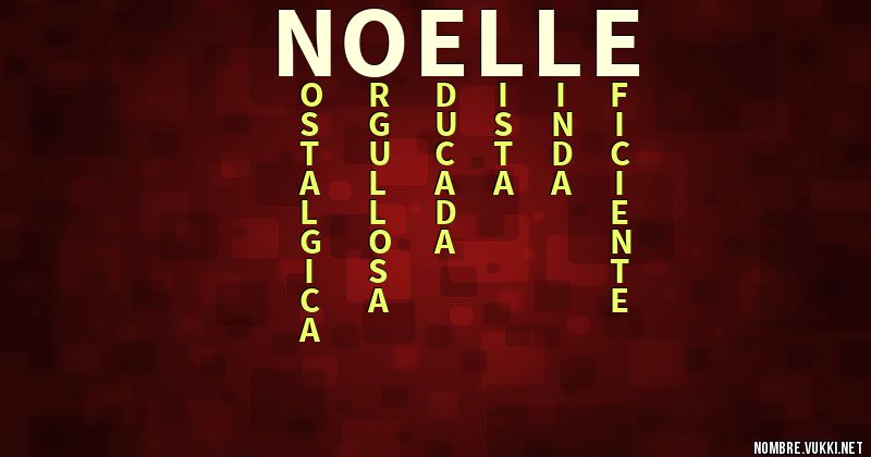 Acróstico noelle