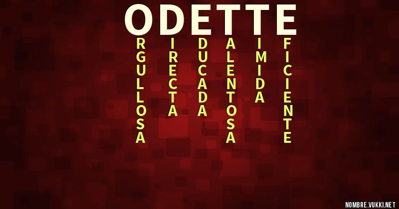 Acróstico odette