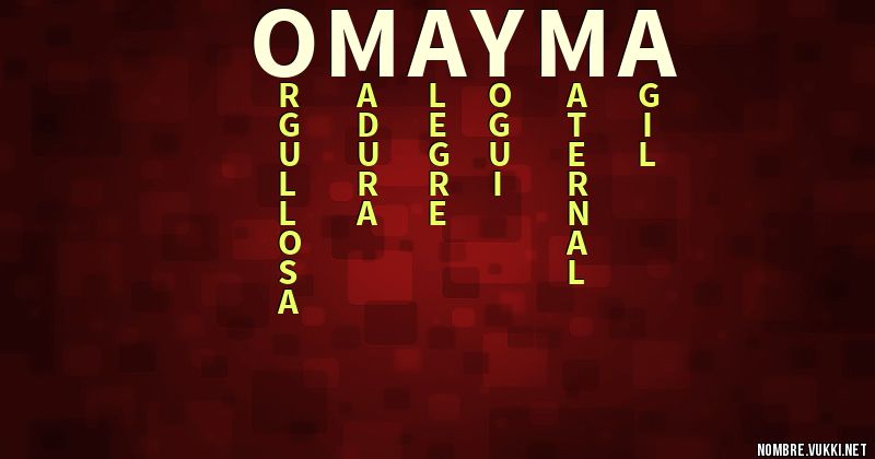 Acróstico omayma