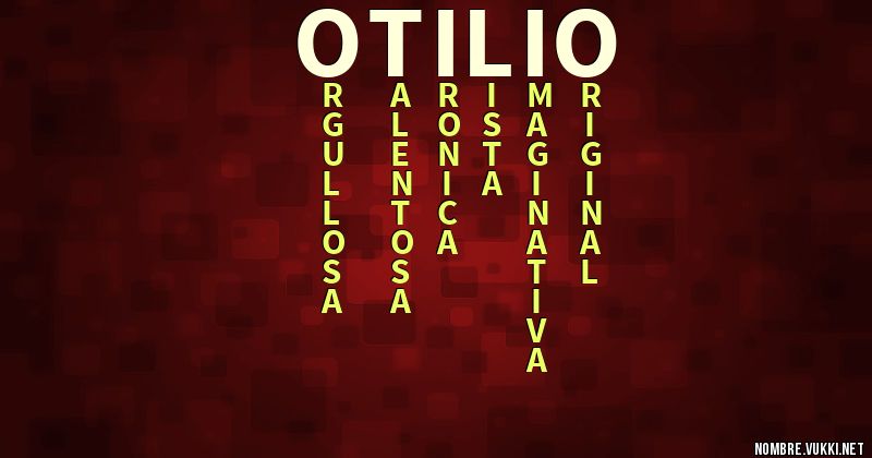 Acróstico otilio