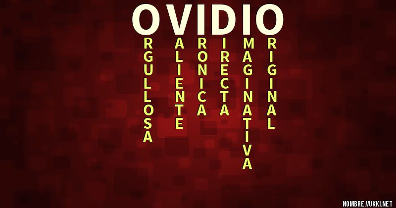 Acróstico ovidio